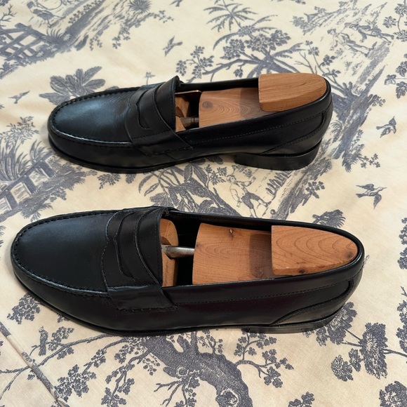 Men’s Cole Haan, Black Leather, Penny Loafer-Size 9D - Picture 2 of 8